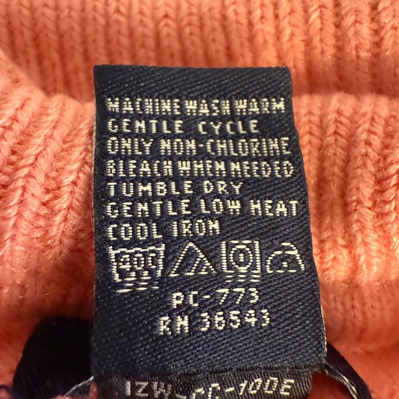 Izod Womens XL Pink Cable Knit Cowl Neck Sweater Preppy Soft Classic Career - Picture 5 of 11